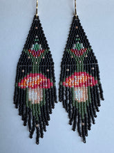 Load image into Gallery viewer, "Amanita" Handwoven Beaded Earrings