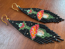 Load image into Gallery viewer, "Amanita" Handwoven Beaded Earrings