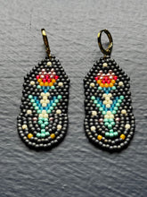 Load image into Gallery viewer, "Earth" Handwoven Beaded Earrings (Various Colors)