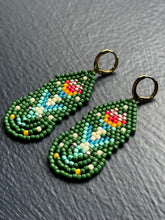 Load image into Gallery viewer, "Earth" Handwoven Beaded Earrings (Various Colors)