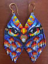 Load image into Gallery viewer, "Spirit Owl" Handwoven Beaded Earrings