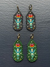 Load image into Gallery viewer, "Earth" Handwoven Beaded Earrings (Various Colors)