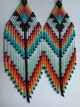 Load image into Gallery viewer, “Peace Inside" Handwoven Beaded Earrings