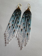 Load image into Gallery viewer, “Agua Infinita&quot; Handwoven Beaded Earrings
