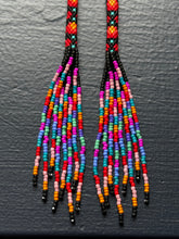 Load image into Gallery viewer, "Rainbow Fiesta" Peyote Tube Handwoven Beaded Earrings
