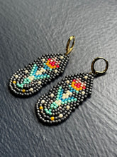 Load image into Gallery viewer, "Earth" Handwoven Beaded Earrings (Various Colors)
