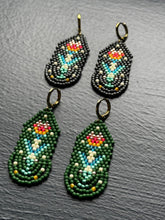 Load image into Gallery viewer, "Earth" Handwoven Beaded Earrings (Various Colors)
