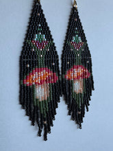 Load image into Gallery viewer, &quot;Amanita&quot; Handwoven Beaded Earrings
