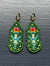 Load image into Gallery viewer, "Earth" Handwoven Beaded Earrings (Various Colors)
