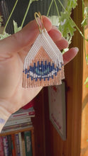 Load and play video in Gallery viewer, “Eye Am&quot; Handwoven Beaded Earrings
